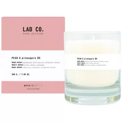 Свеча ароматическая Ambientair Lab co, Груша и ананас, 40 ч