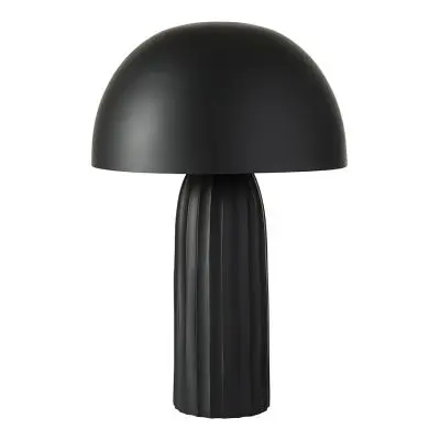 Лампа настольная texture sleek, D24х37 см, черная