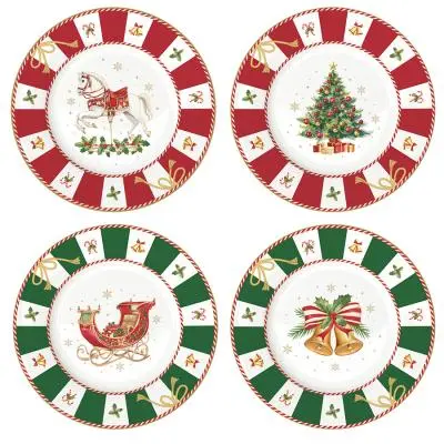 Набор десертных тарелок christmas tale, D19 см, 4 шт.