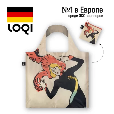 Складная сумка LOQI HENRI DE TOULOUSE-LAUTREC Jane Avril & Aristide Bruant