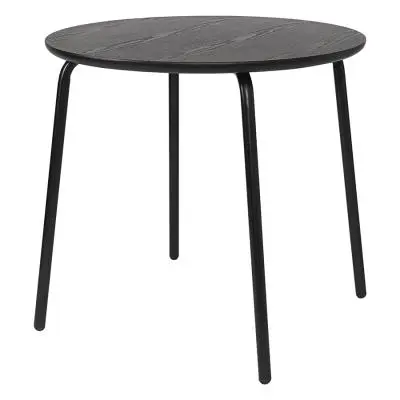Стол обеденный round, D80 см, черный
