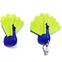 Ключница QUALY Peacock, синяя/зеленая
