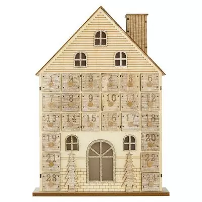 Предпраздничный календарь (адвент-календарь) с подсветкой festive house из коллекции new year essential