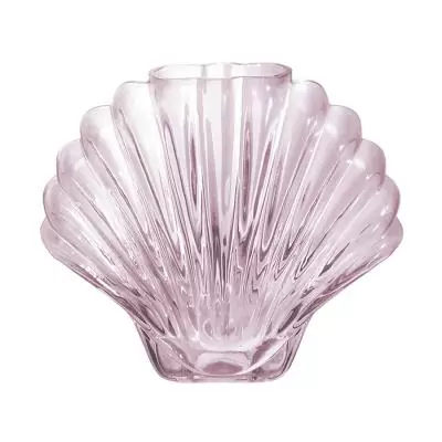 Ваза для цветов Doiy Seashell, 20 см, розовая