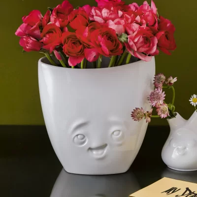 Ваза Tassen Delighted, 21,5 см, белая
