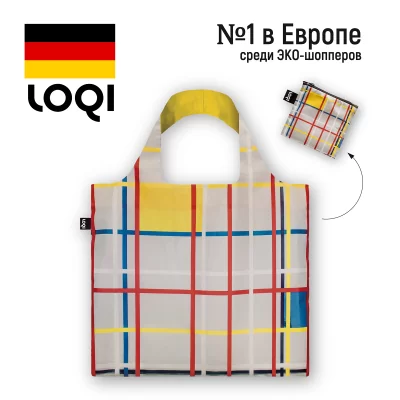 Складная сумка LOQI PIET MONDRIAN New York City 3