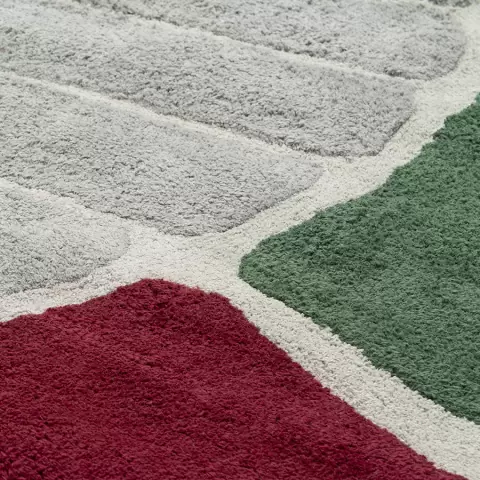 Ковер из хлопка с рисунком tea plantation из коллекции terra, 120х180 см