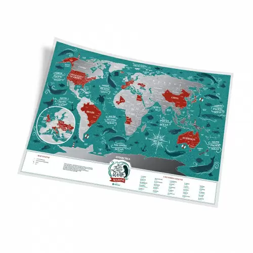 Карта мира Marine World 1DEA