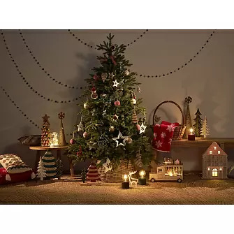 Предпраздничный календарь (адвент-календарь) с подсветкой festive house из коллекции new year essential