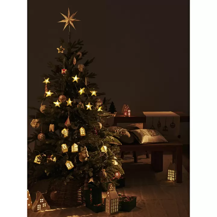 Домик из фарфора с подсветкой aarhus из коллекции new year essential, 21,6 см