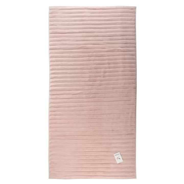 Полотенце банное Tkano Waves цвета пыльной розы из коллекции Essential, 70х140 см