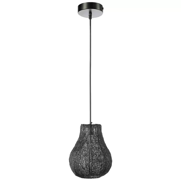 Светильник подвесной vinger, D27х35 см, черный