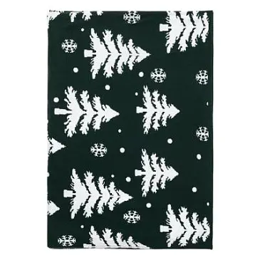 Плед вязаный с новогодним рисунком Морозный Лес
из коллекции new year essential,130х180 см