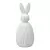 Декор из фарфора белого цвета trendy bunny из коллекции essential, 12,5х12,5x30,5 см