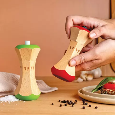 Набор мельниц для соли и перца OTOTO Twin Spice, ручные мельницы для специй из бука