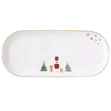 Блюдо сервировочное let it snow, 34х15 см