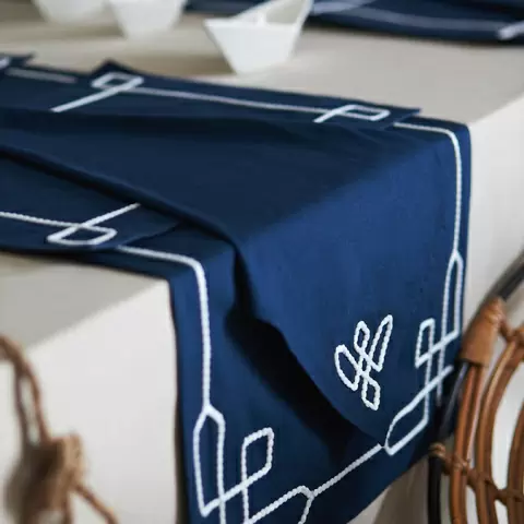 Дорожка на стол navy story из коллекции sea treasures, 45х150 см