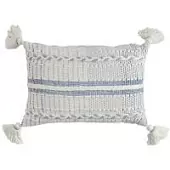 Подушка декоративная с вышивкой и кисточками из коллекции ethnic , 35х60 см