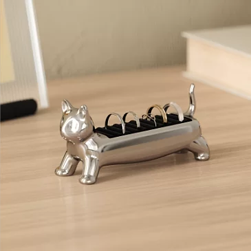 Держатель для колец и серег Umbra Ali Cat из металла, хром