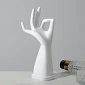 Подставка для украшений Рука 20 см, белая