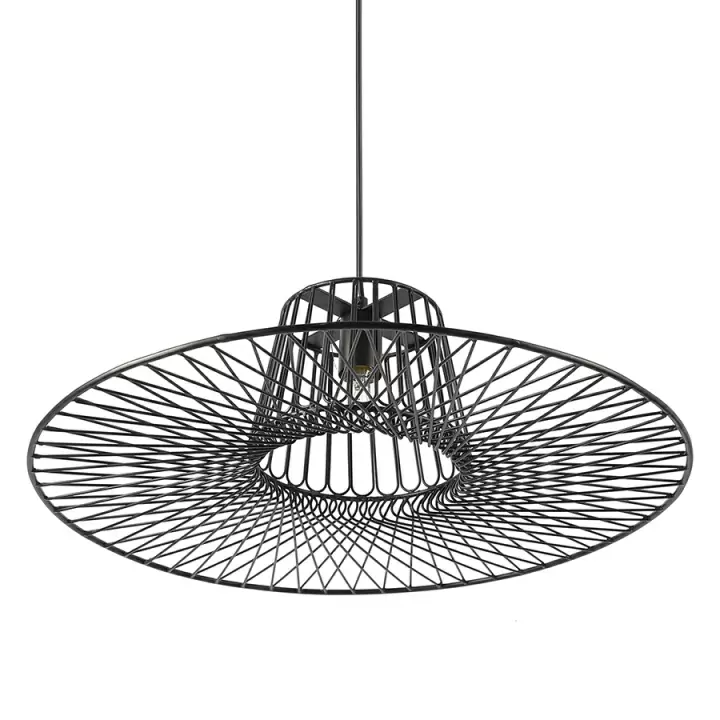 Светильник подвесной vinger, D60,5х18 см, черный