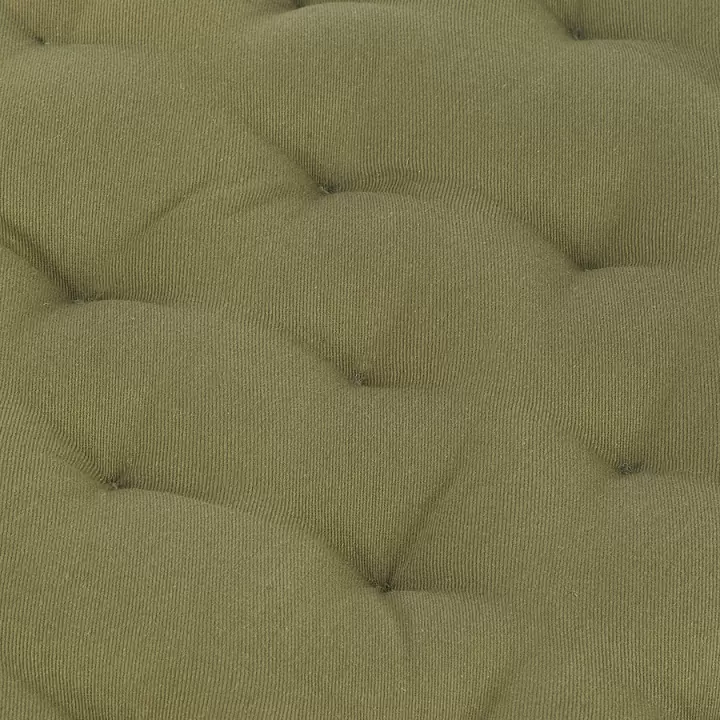 Подушка на стул круглая из хлопка оливкового цвета из коллекции essential, 40 см