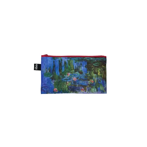 Набор дорожных косметичек LOQI MONET CLAUDE Footbridge, Wild Poppies, Lillies