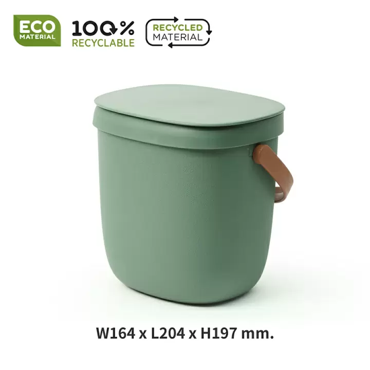 Контейнер для пищевых отходов Qualy Foody 3,5 л, зеленый
