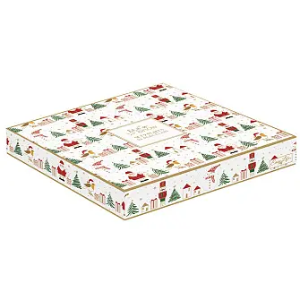 Набор десертных тарелок let it snow, santa & snowman, D16 см, 2 шт.