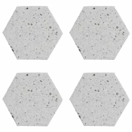 Набор из 4 подставок из камня Typhoon Elements Hexagonal 10 см
