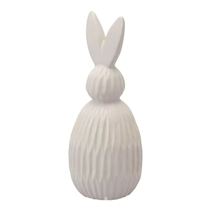 Декор из фарфора бежевого цвета trendy bunny из коллекции essential, 9,2х9,2x22,6 см