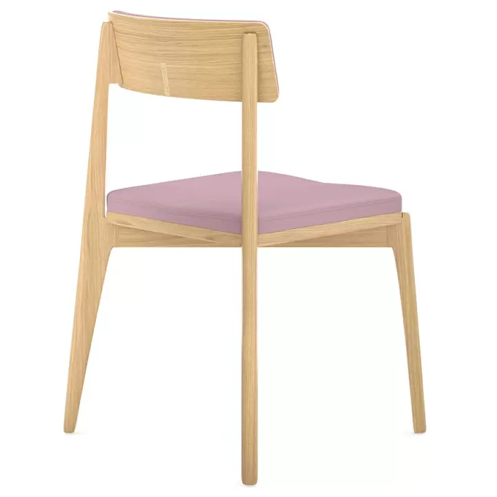 Набор из 2 стульев aska, рогожка, ясень/розовый