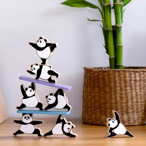 Игра на баланс Peleg Design Zen Panda, настольная игра с пандами для детей и взрослых