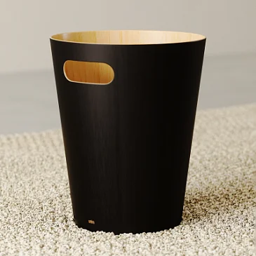 Корзина для мусора Umbra Woodrow, черная