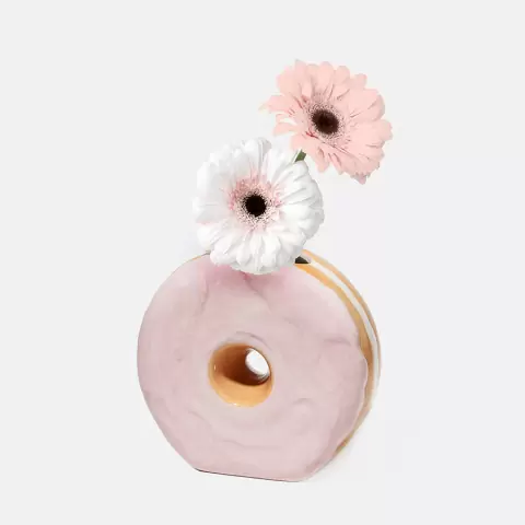 Ваза для цветов fast food, donut, 16 см