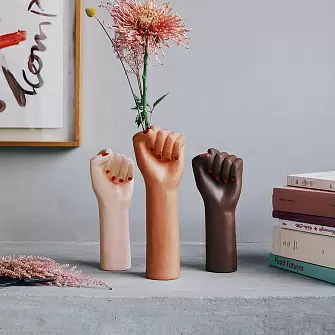 Ваза для цветов girl power, black, 27,1 см