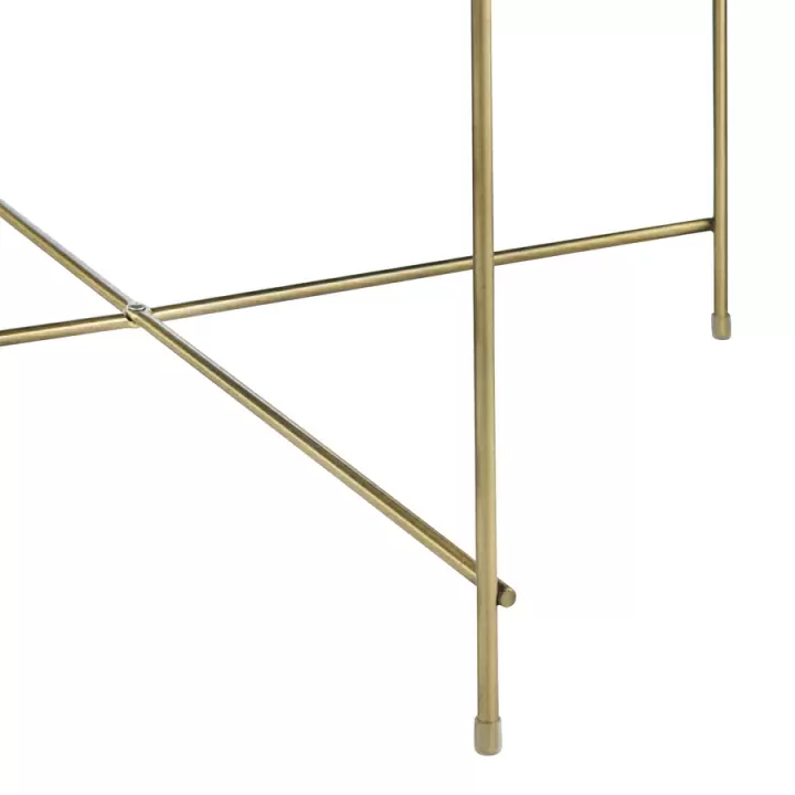 Стол josen, D64,4 см, коричневый/бронзовый