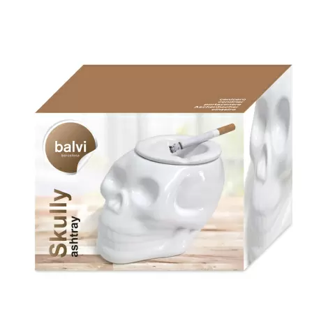 Пепельница Balvi Skully белая