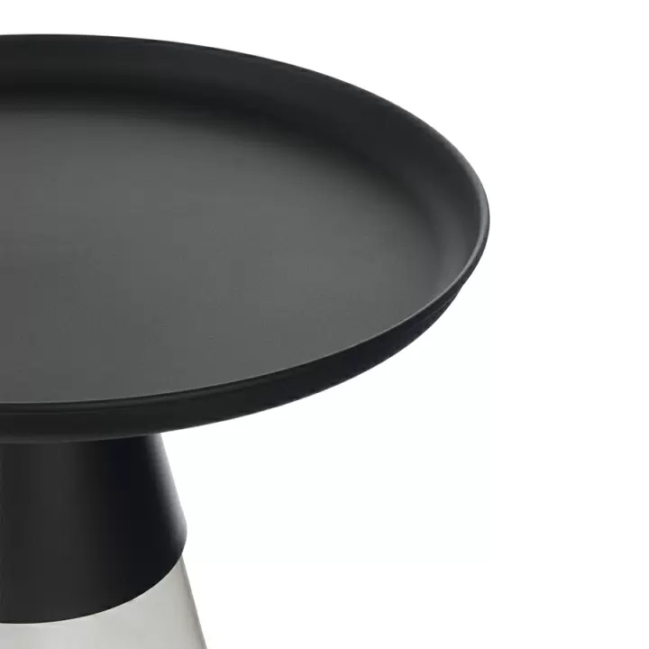 Столик кофейный dahl, D60х52 см, черный/серый