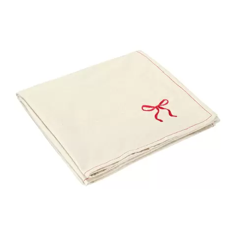 Скатерть fancy bows бежевого цвета из коллекции essential, 180х180 см