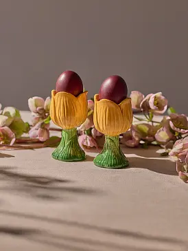 Набор из двух подставок для яиц floret из коллекции blossom
