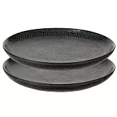 Набор обеденных тарелок dots, D26 см, черные, 2 шт.