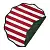 Салфетка под приборы trendy christmas красного цвета из коллекции new year essential, D40 см