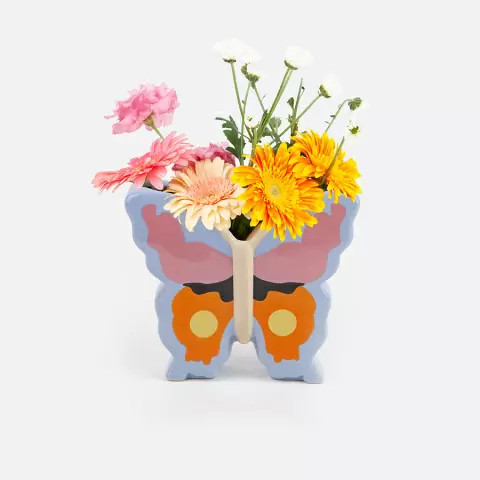 Ваза woodland, butterfly, 20 см