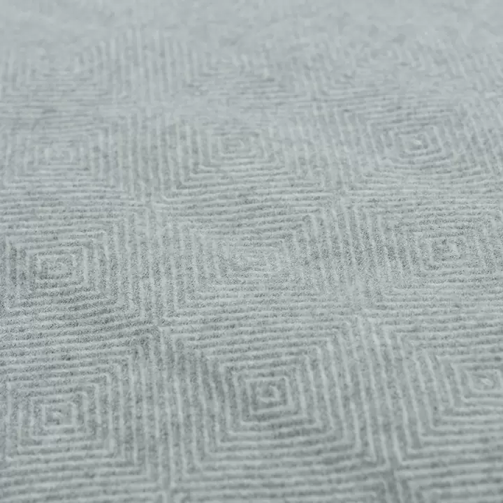 Плед из шерсти мериноса серого цвета из коллекции essential, 130х180 см