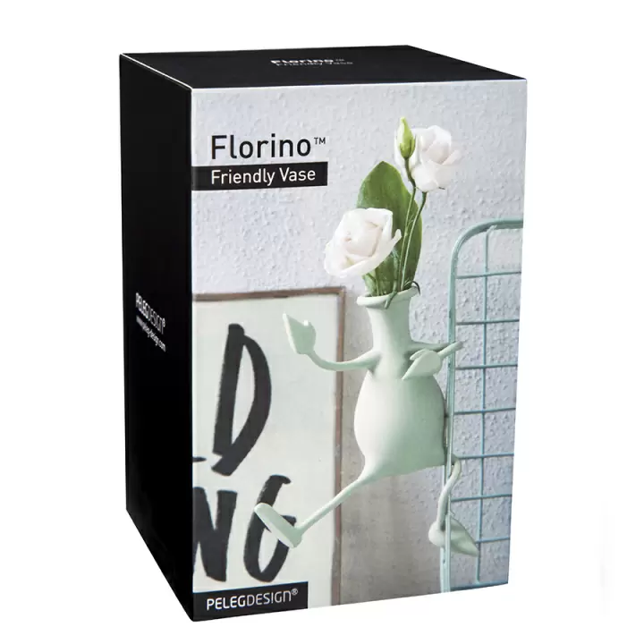 Ваза для цветов с гибкими ручками florino мятная