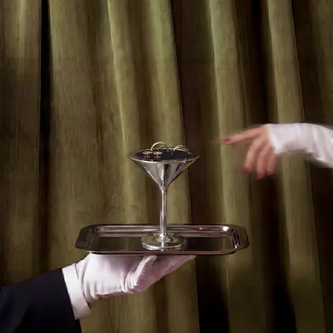 Подставка для колец Umbra Tini Martini, хром