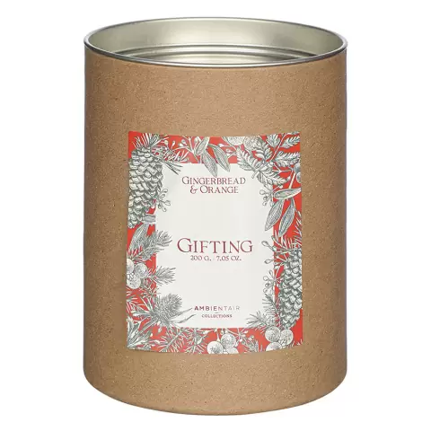 Свеча ароматическая Ambientair Gifting, Имбирное печенье (новая), 40 ч