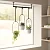 Подвесные кашпо для цветов Umbra Triflora, 3 шт, белый/черный