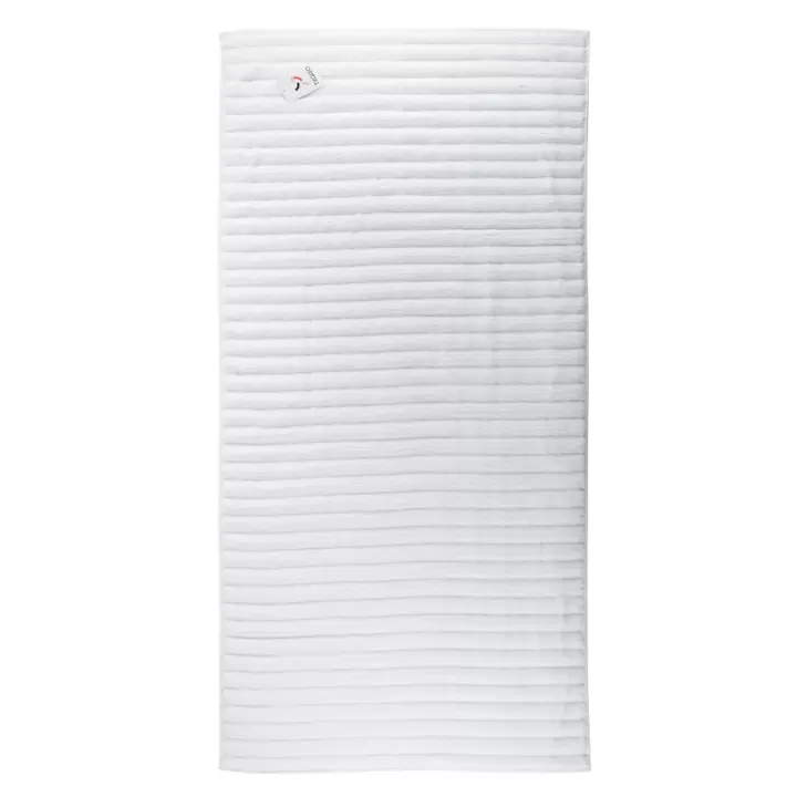 Полотенце банное Tkano Waves белого цвета из коллекции Essential, 70х140 см